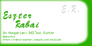 eszter rabai business card